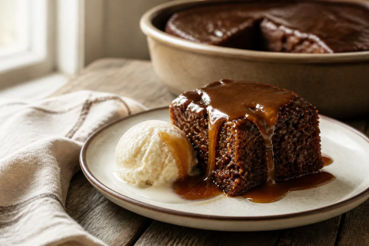 Irish sticky toffee pudding